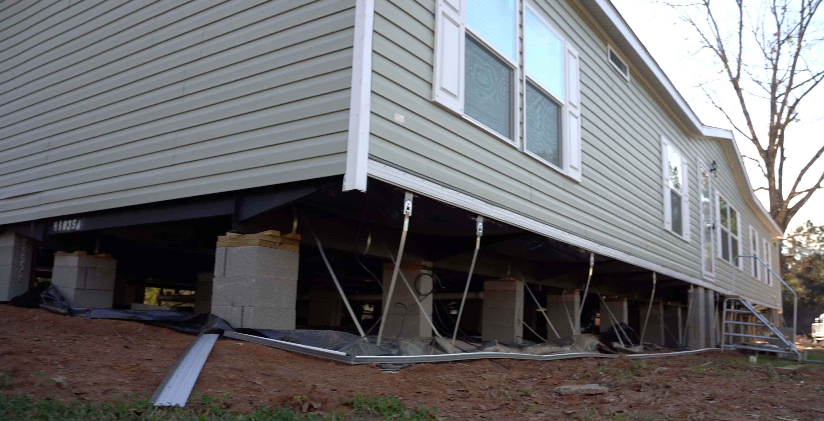 Manufactured home pad preparation